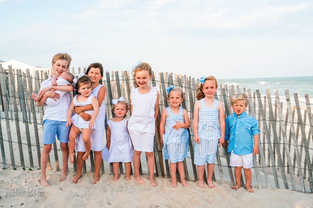  Little kids posing for picture on the beach - -Topsail Island Photography - Topsail Island NC Photographers - Chris Lang Photography -  Beach Photography - Family Photographer - Family photo - Beach Photographer - Beach Portraits -  Coastal Lifestyle Photography