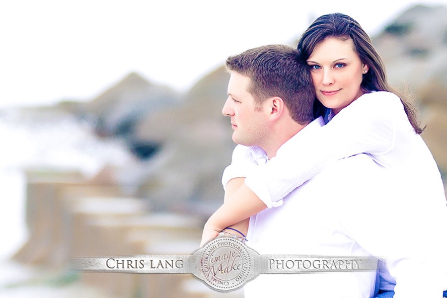Wilmington-NC-Engagement-Photographers-Picture of engaged couple at Fort Fisher