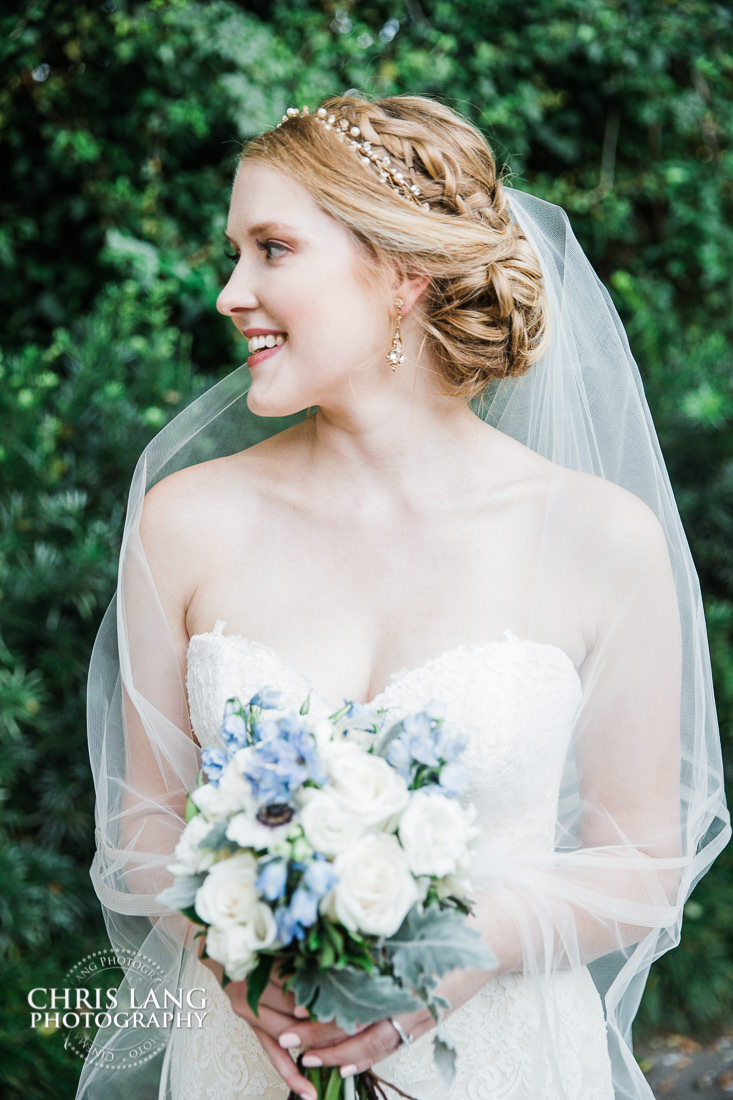 Beautiful Bridal Portraits - Bridal Photography Weddign Dress - Bridal Portrait Photographers - Wilmington NC