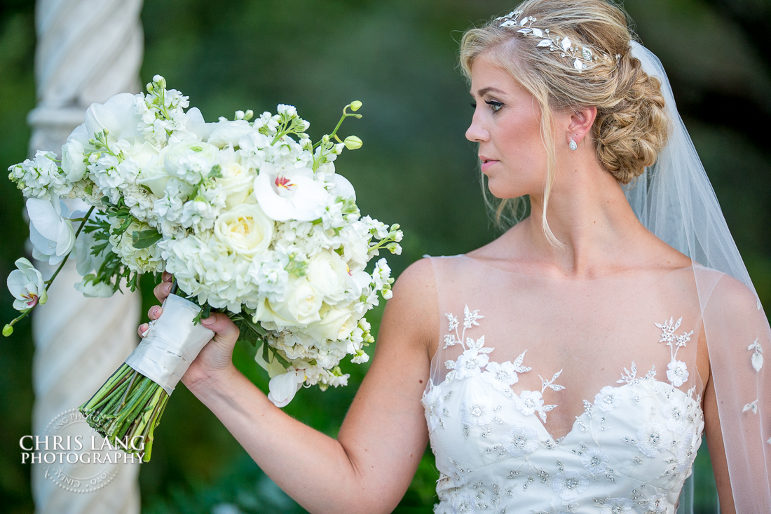 Wilmington NC - Bridal Portraits - Bridal Photography Weddign Dress - Bridal Portrait Photographers - Chris Lang Photography