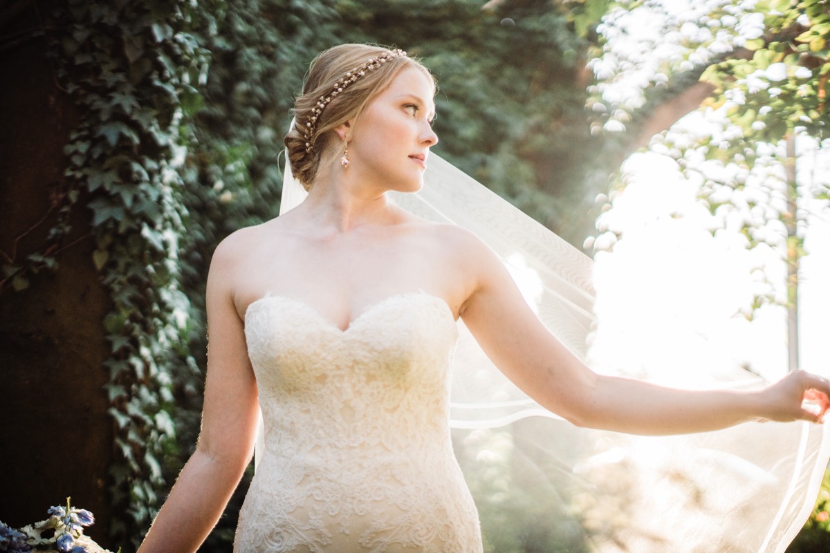 - Cinematic Style Wedding Photography - Dark & Moody photo style - Bridal Photography - Bride - Dress - Wilmington NC Bridal Portrait Photographer - Chris Lang Photography