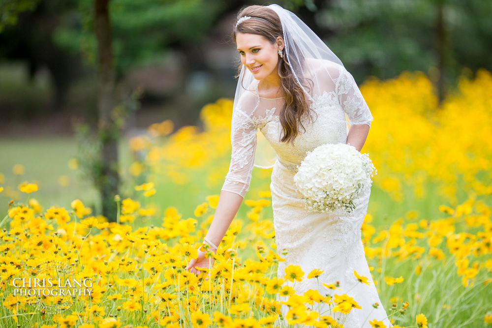 - Bold & Colorful Style Wedding Photography - Bridal Portrait - Bride- Wedding Dress - Wedding Inspiration - Wilmington NC Bridal & wedding portrait photographer  - Chris Lang Photography